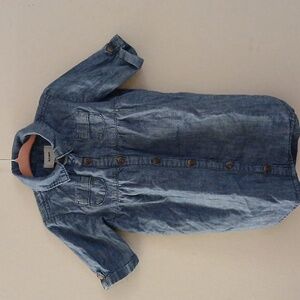 Old Navy Toddler girl denim shirt dress size 3T